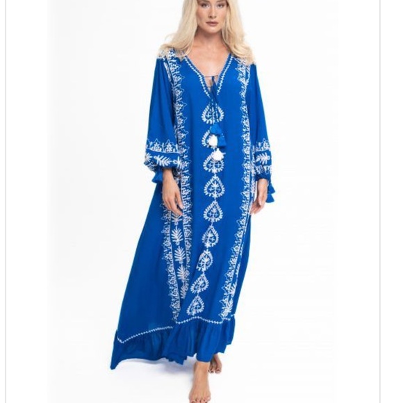 Pranella Etan dress in cobalt blue size M/L, like new - Picture 2 of 4